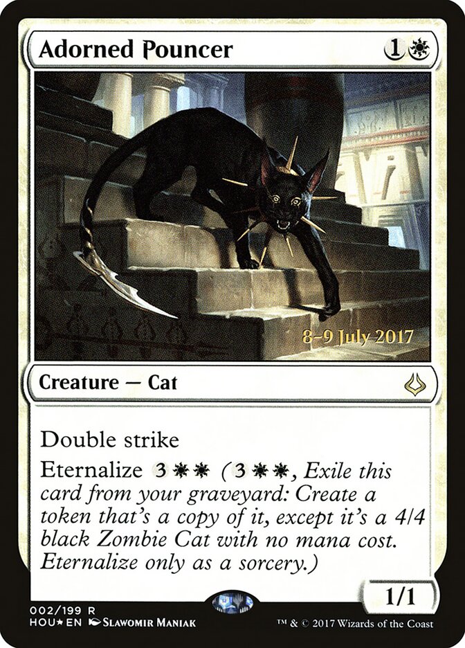 Adorned Pouncer — Hour of Devastation Promos 2s/62