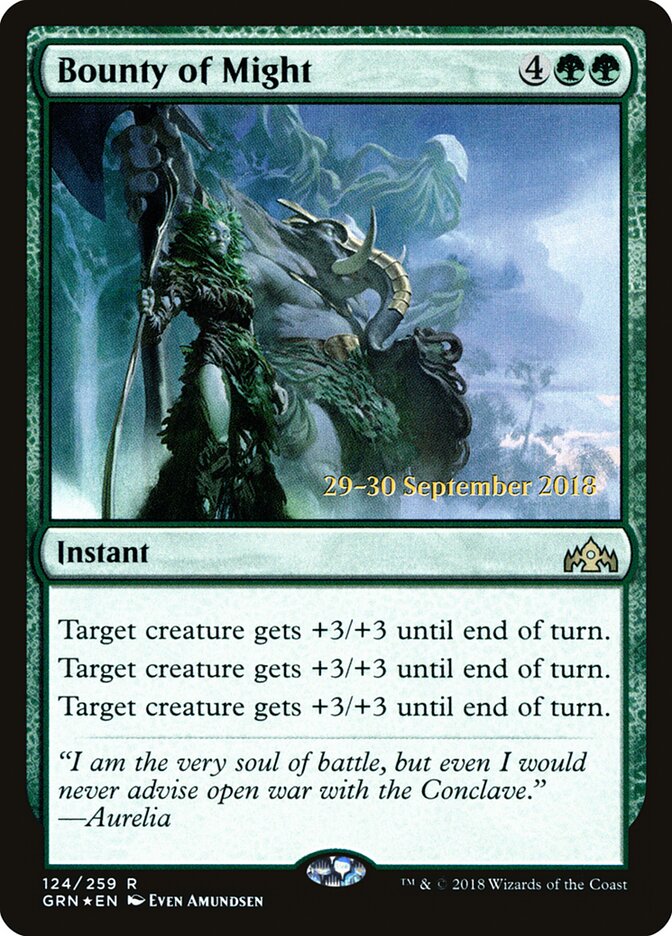 Bounty of Might — Guilds of Ravnica Promos 124s/84