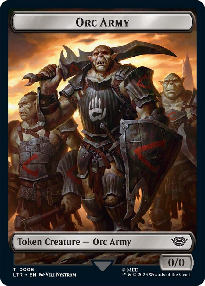 Orc Army — Tales of Middle-earth Tokens 6/25