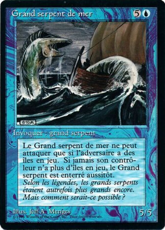 Sea Serpent — Foreign Black Border 78/307