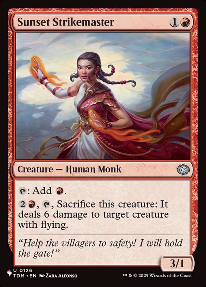 Sunset Strikemaster — The List TDM-126/5581