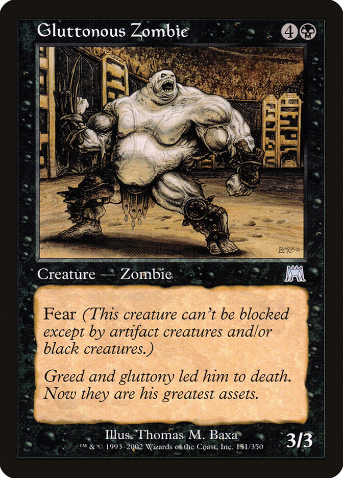 Gluttonous Zombie — Onslaught 151/350