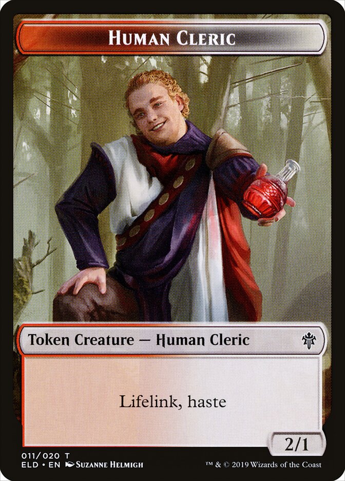 Human Cleric — Throne of Eldraine Tokens 11/20