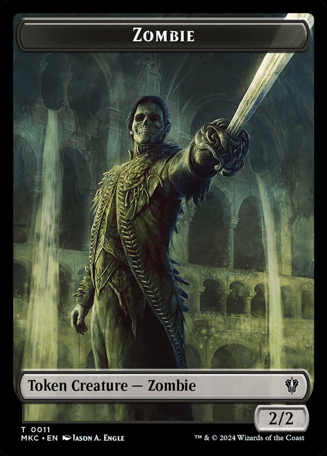 Zombie — Murders at Karlov Manor Commander Tokens 11/31