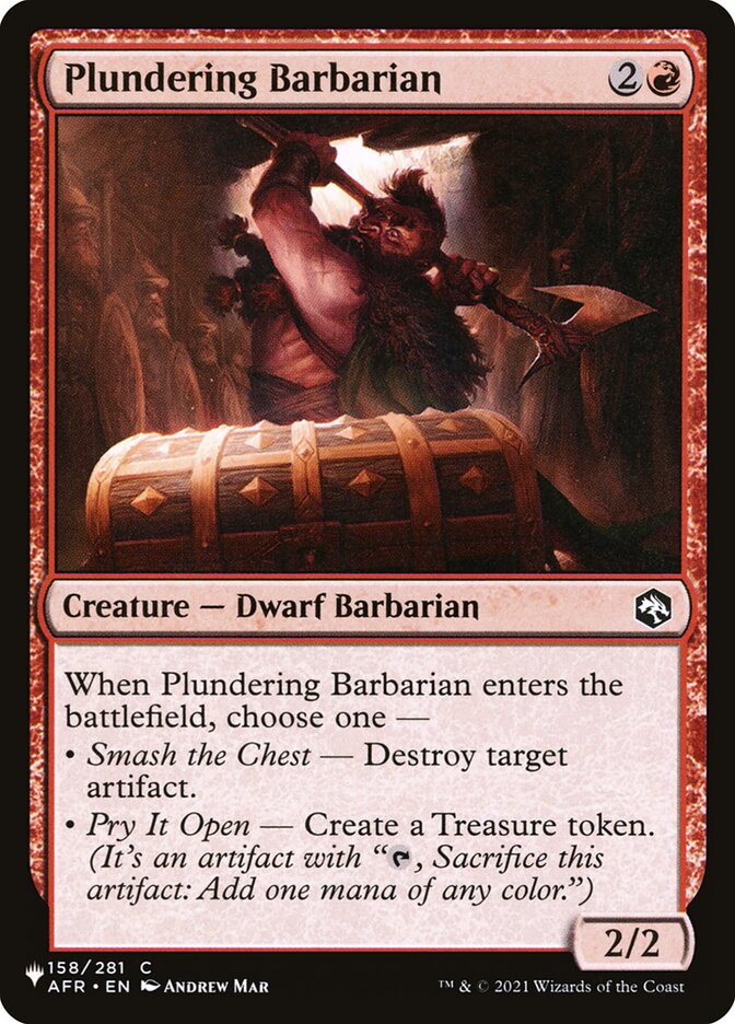 Plundering Barbarian — The List AFR-158/5581