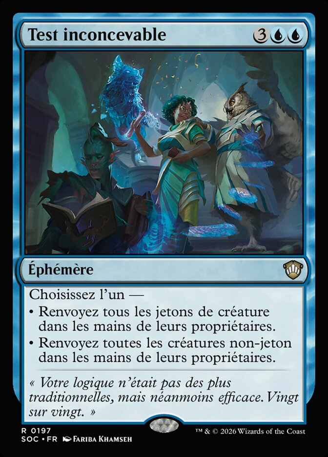 Test inconcevable — Secrets of Strixhaven Commander 197/426