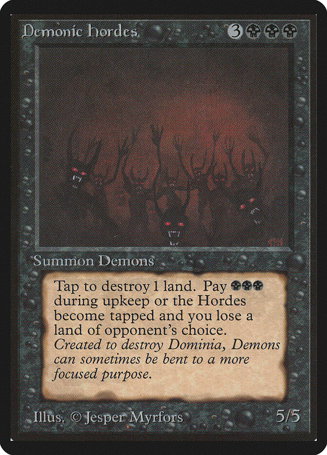 Demonic Hordes — Limited Edition Beta 104/302