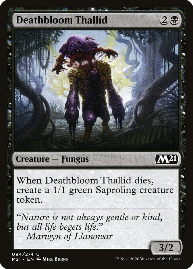 Deathbloom Thallid — Core Set 2021 94/397