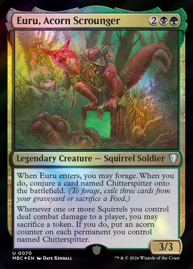 Euru, Acorn Scrounger — Mystery Booster Commander Edition 70/80