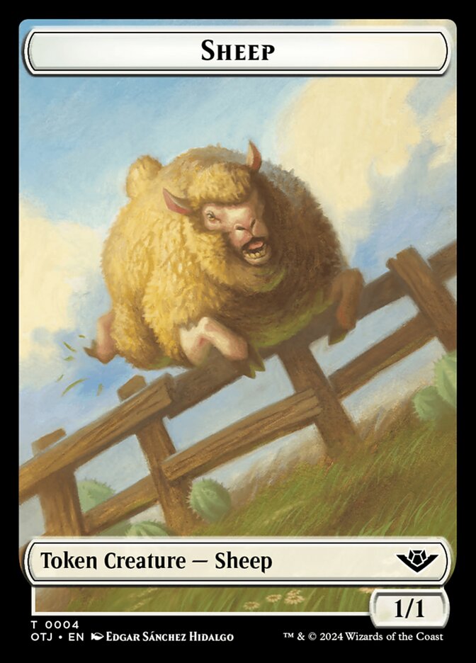 Sheep — Outlaws of Thunder Junction Tokens 4/19