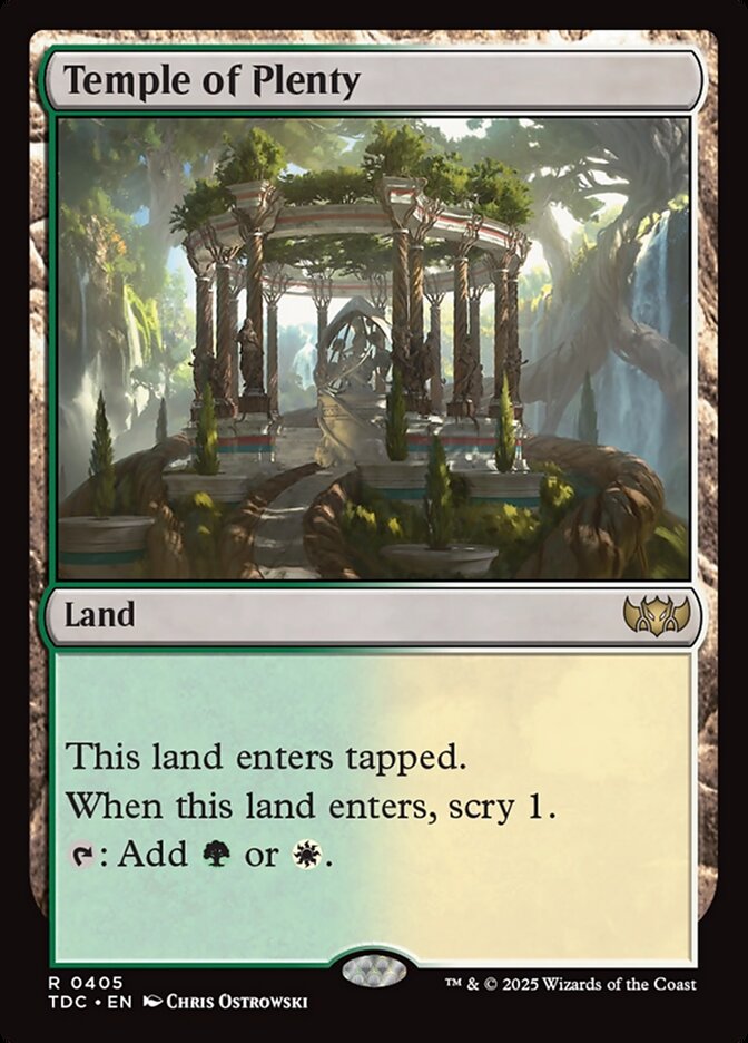 Temple of Plenty — Tarkir: Dragonstorm Commander 405/413