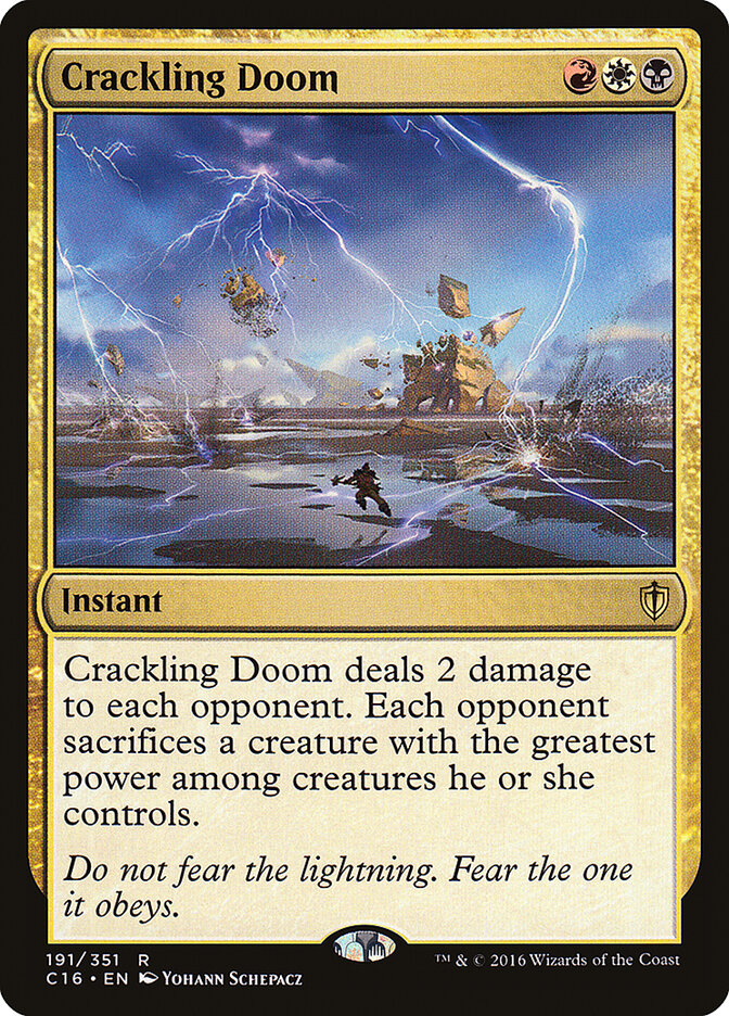 Crackling Doom — Commander 2016 191/351
