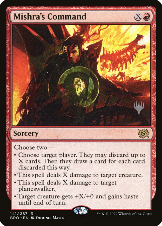 Mishra's Command — The Brothers' War Promos 141p/171