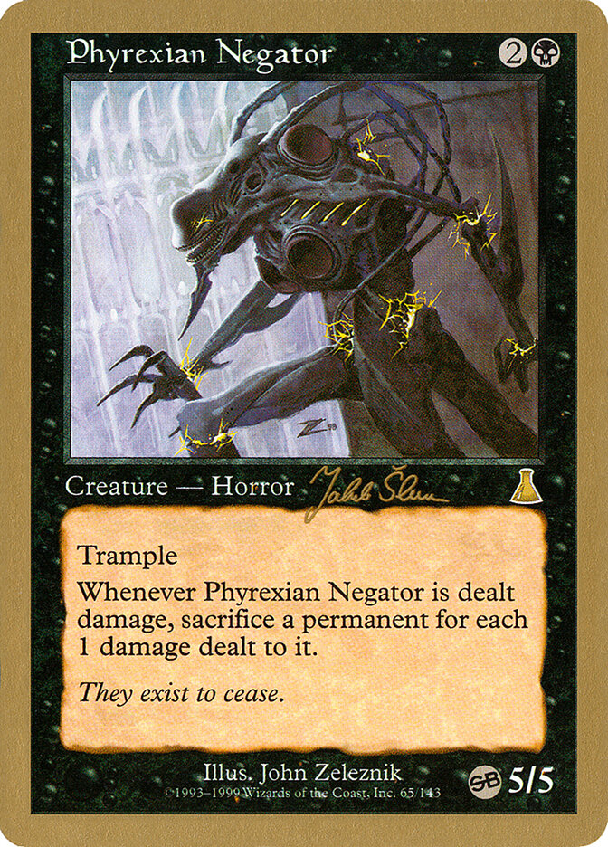 Phyrexian Negator — World Championship Decks 1999 js65sb/111
