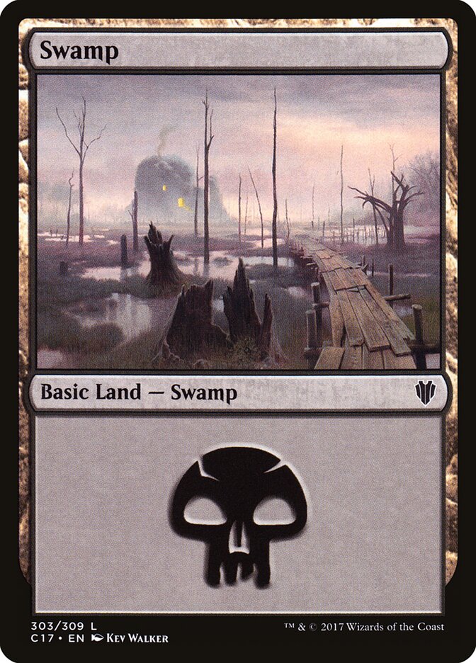 Swamp — Commander 2017 303/309