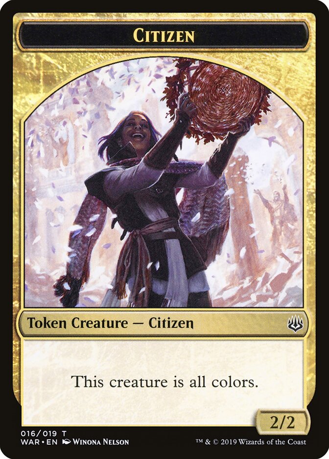 Citizen — War of the Spark Tokens 16/19