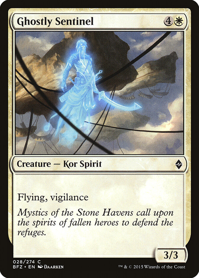 Sentinelle fantomale — Battle for Zendikar 28/299