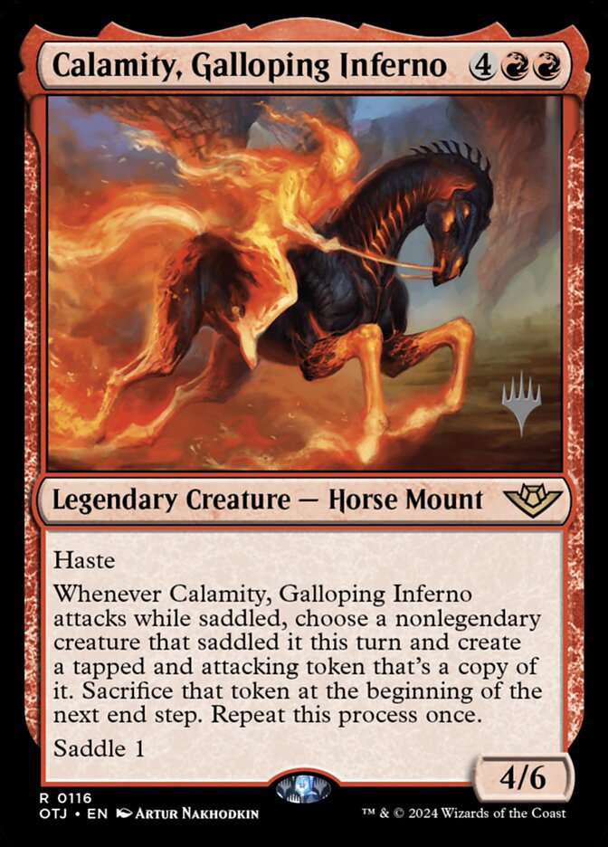 Calamity, Galloping Inferno — Outlaws of Thunder Junction Promos 116p/160