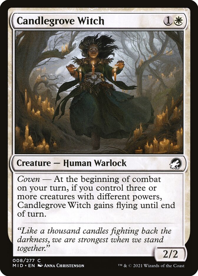 Candlegrove Witch — Innistrad: Midnight Hunt 8/398