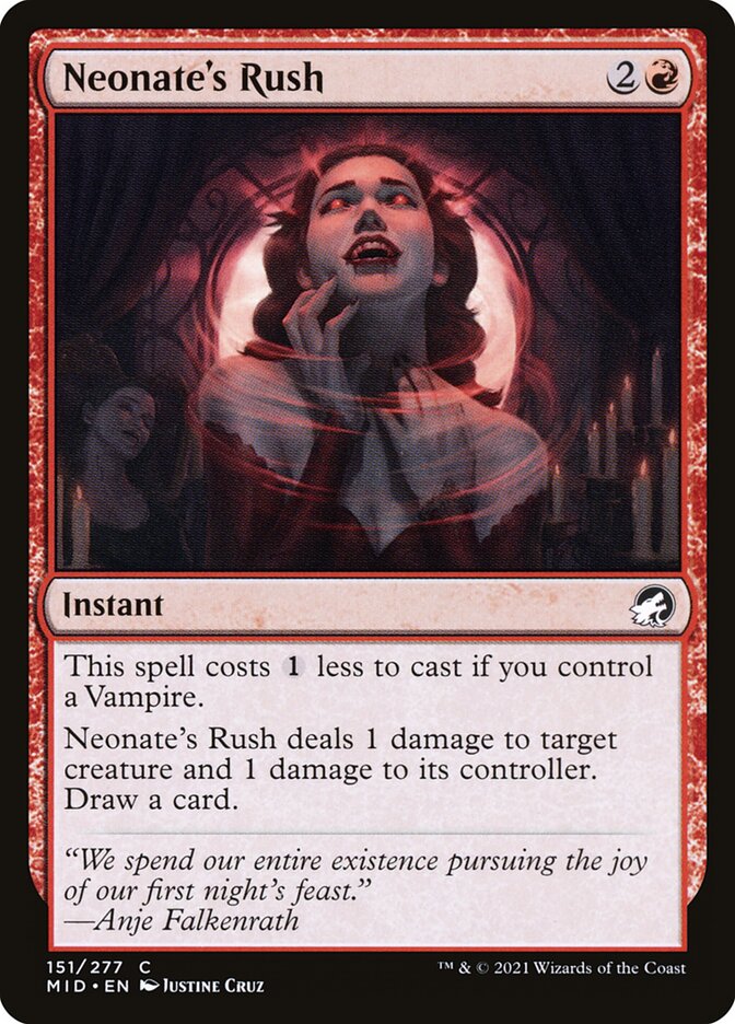 Neonate's Rush — Innistrad: Midnight Hunt 151/398