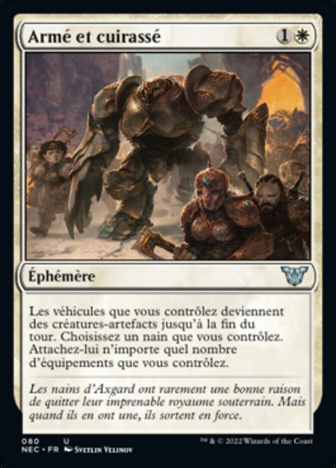 Armé et cuirassé — Neon Dynasty Commander 80/179