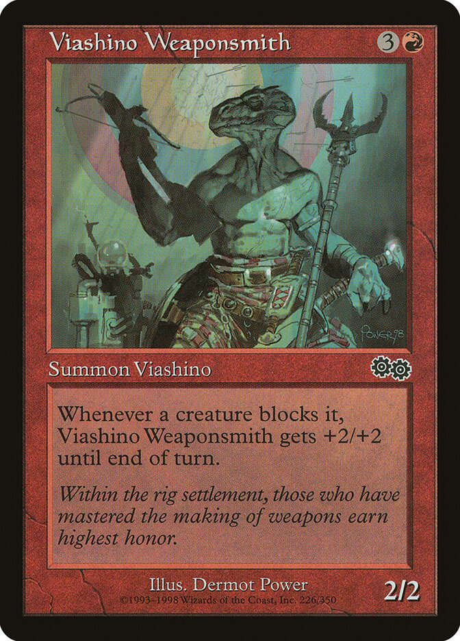 Viashino Weaponsmith — Urza's Saga 226/357