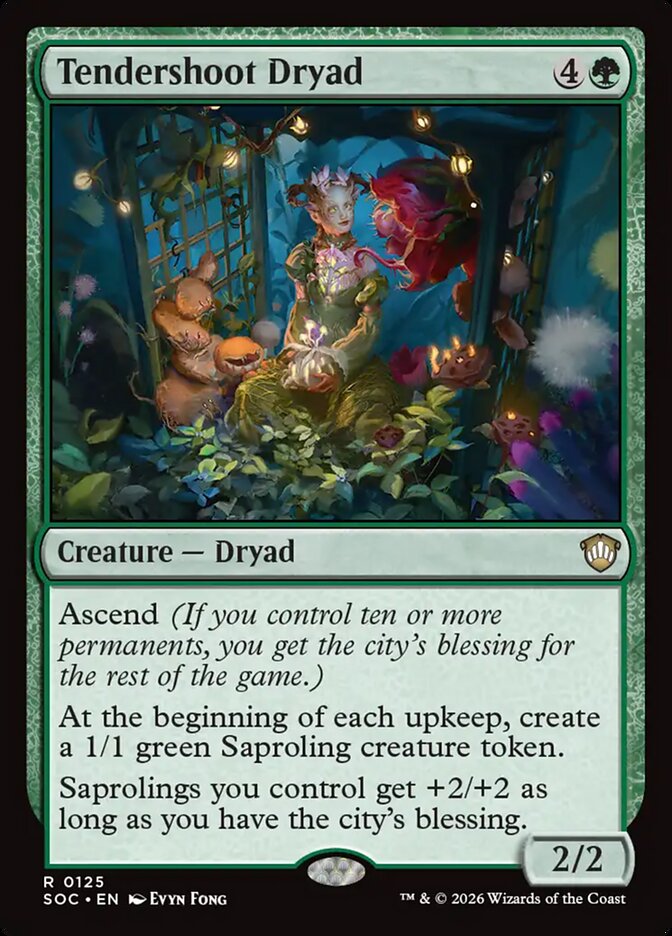 Tendershoot Dryad — Secrets of Strixhaven Commander 125/426