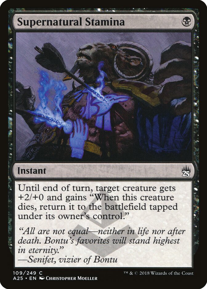 Supernatural Stamina — Masters 25 109/249