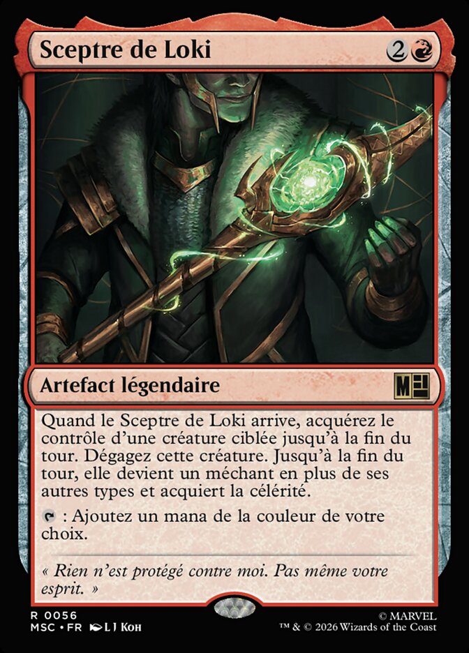 Sceptre de Loki — Marvel Super Heroes Commander 56/866