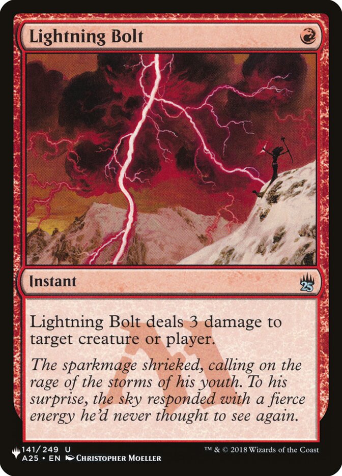 Lightning Bolt — The List A25-141/5581