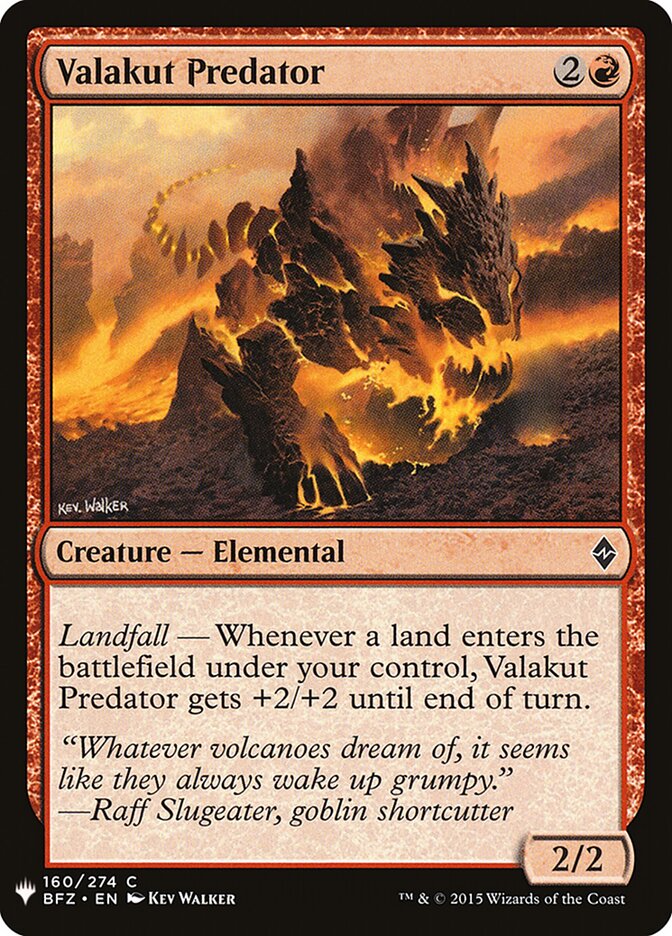 Valakut Predator — The List BFZ-160/5581