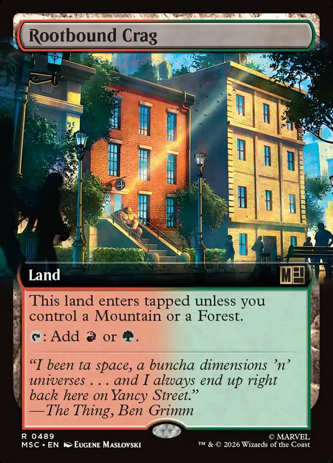Rootbound Crag — Marvel Super Heroes Commander 489/866