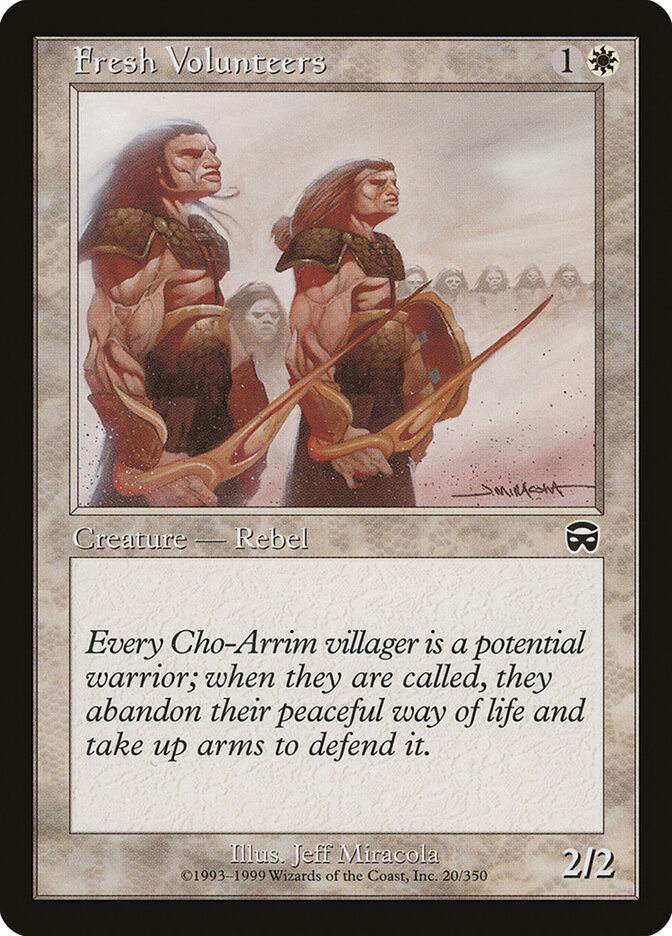 Fresh Volunteers — Mercadian Masques 20/350
