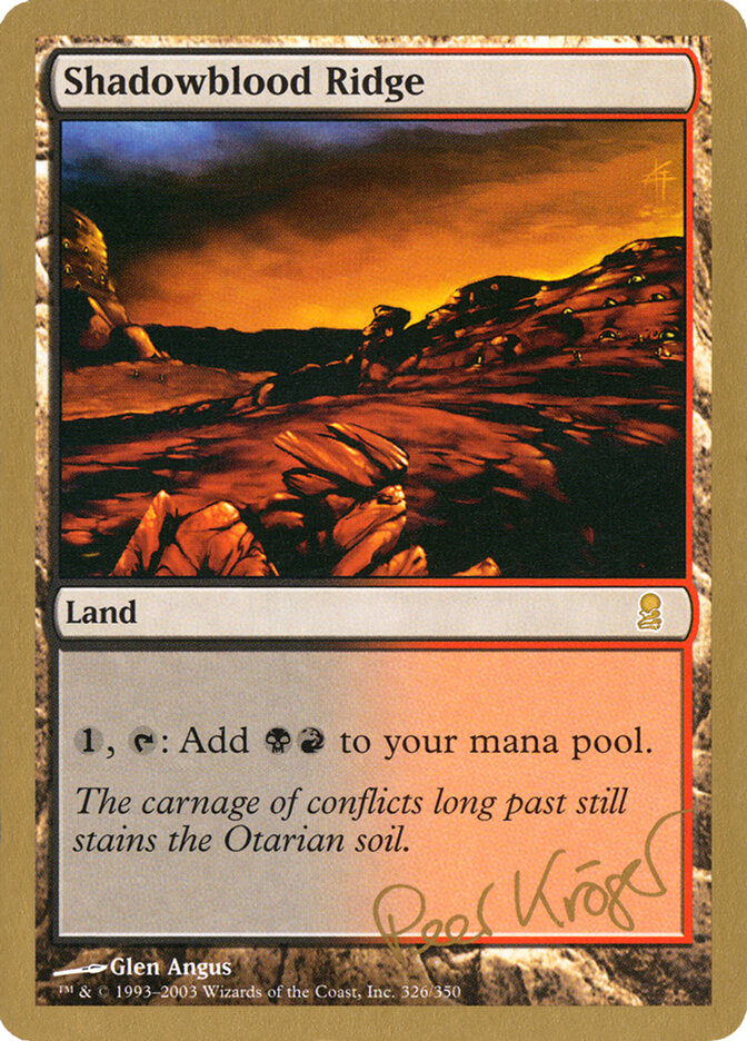Shadowblood Ridge — World Championship Decks 2003 pk326/142