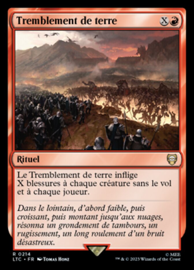 Tremblement de terre — Tales of Middle-earth Commander 214/591