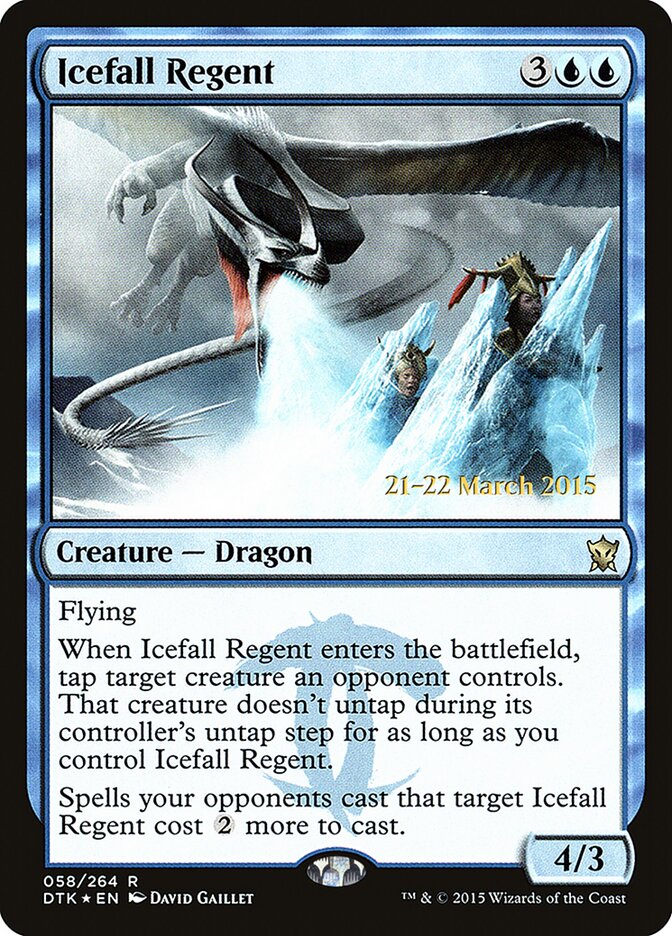 Icefall Regent — Dragons of Tarkir Promos 58s/51