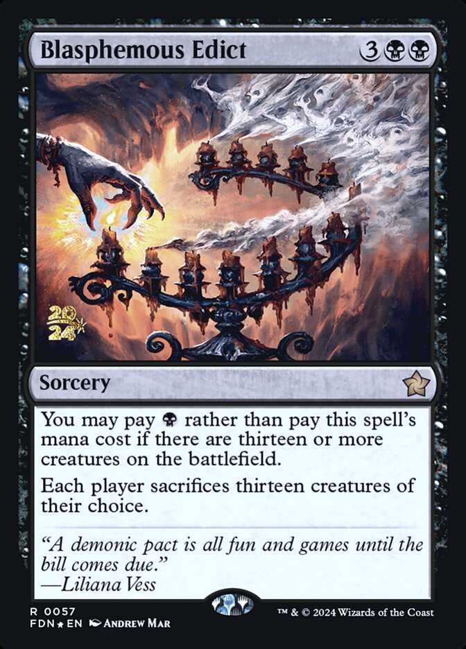 Blasphemous Edict — Foundations Promos 57s/106