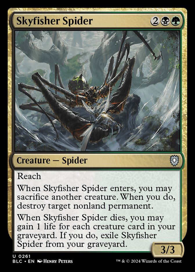 Araignée pêche-ciel — Bloomburrow Commander 261/356
