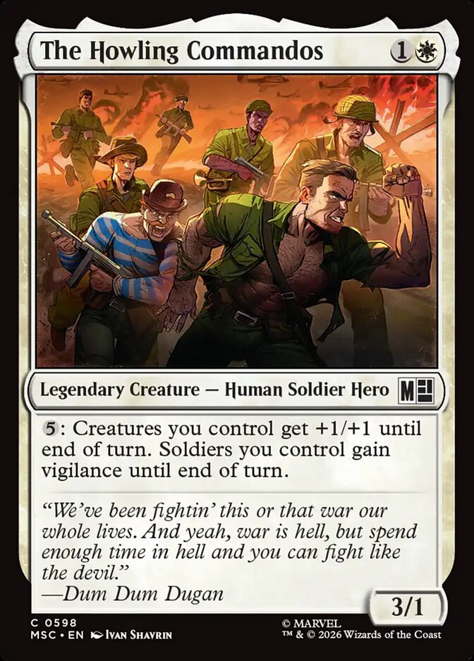 The Howling Commandos — Marvel Super Heroes Commander 598/866