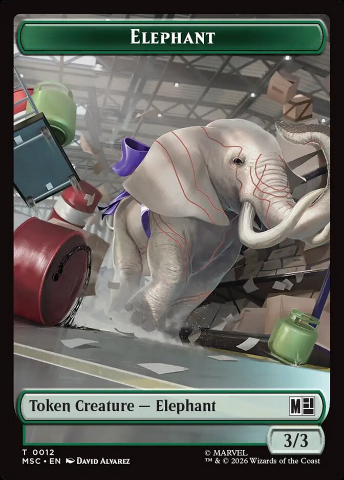 Elephant — Marvel Super Heroes Commander Tokens 12/32