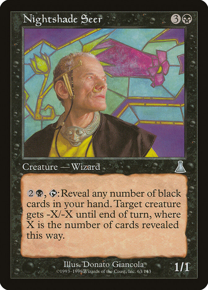 Nightshade Seer — Urza's Destiny 63/143