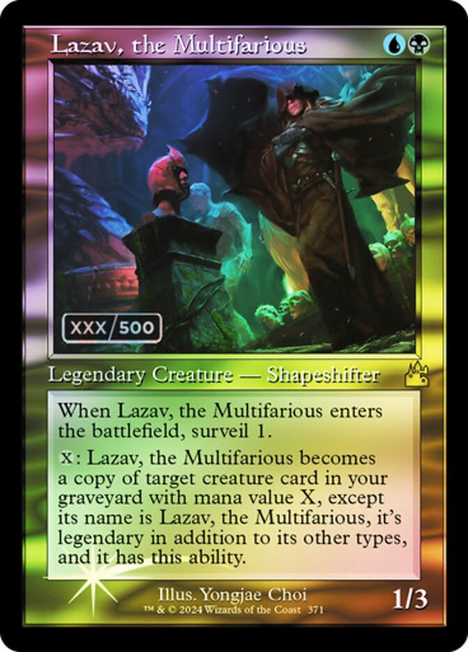 Lazav, the Multifarious — Ravnica Remastered 371z/531
