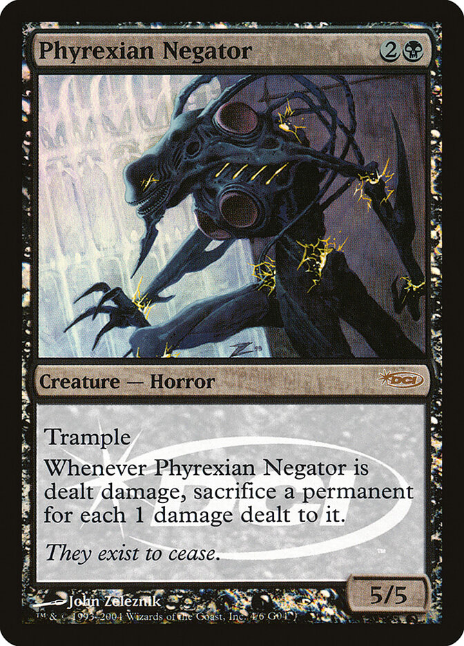 Phyrexian Negator — Judge Gift Cards 2004 4/6