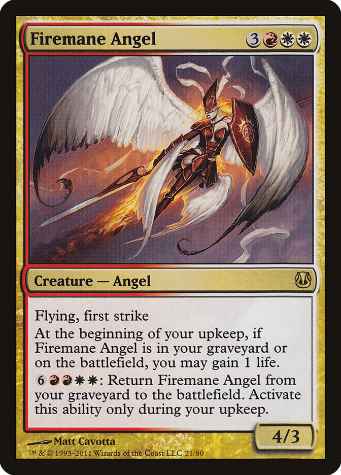 Firemane Angel — Duel Decks: Ajani vs. Nicol Bolas 21/80