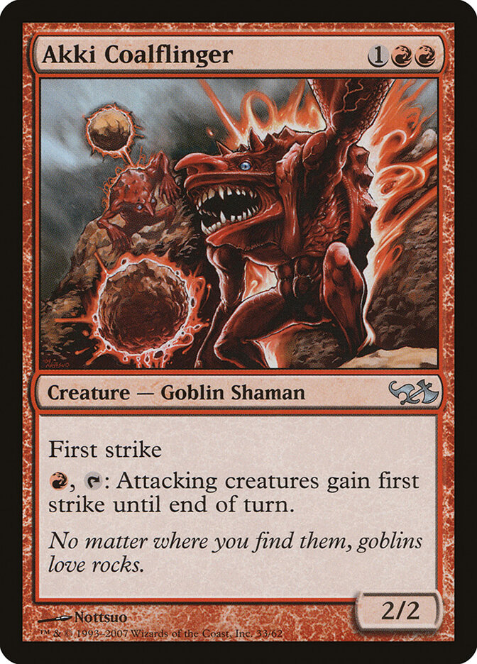 Akki Coalflinger — Duel Decks: Elves vs. Goblins 33/62