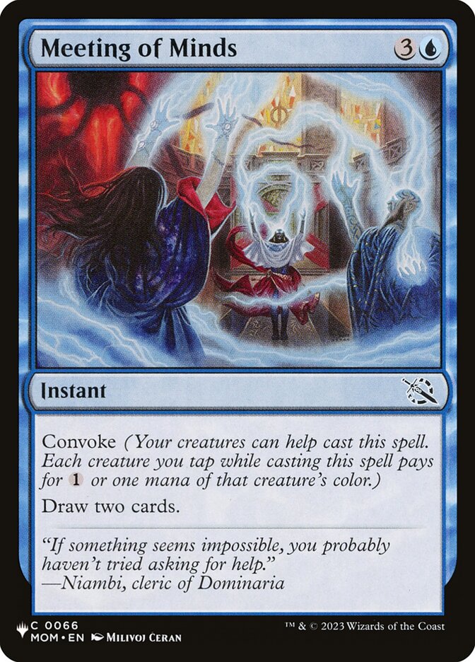 Meeting of Minds — The List MOM-66/5581
