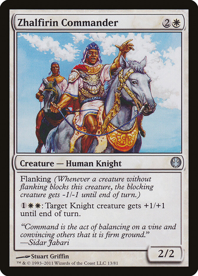Zhalfirin Commander — Duel Decks: Knights vs. Dragons 13/81