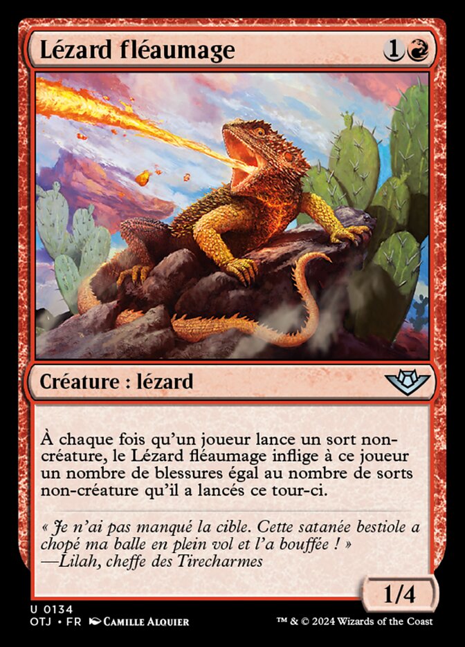 Lézard fléaumage — Outlaws of Thunder Junction 134/374