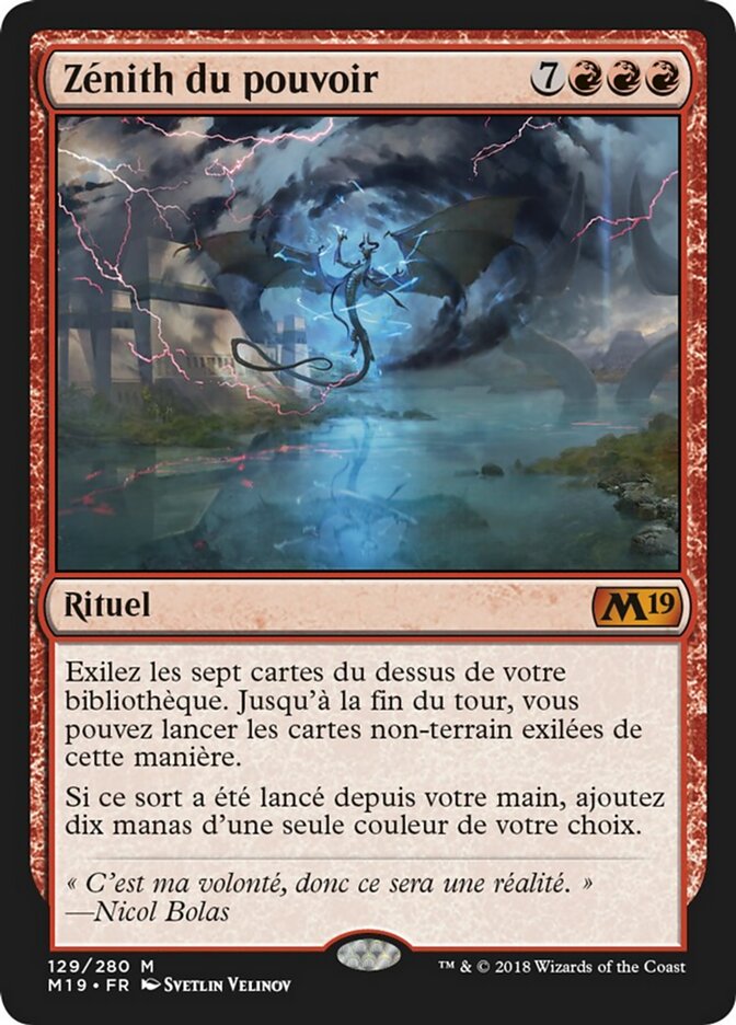 Zénith du pouvoir — Core Set 2019 129/314