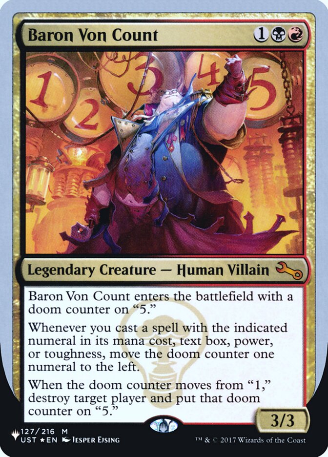 Baron Von Count — The List (Unfinity Foil Edition) 43/62